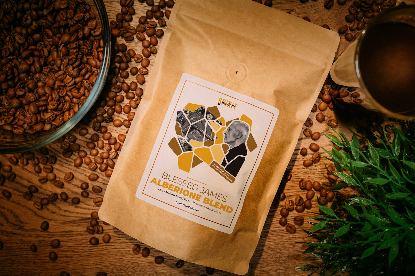 blessed james alberione blend coffee from spirit juice studios and st saint Mary coffee Chicago medium roast online store merchandise goods services video production catholic